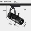 GobekUsa Adjustable LED Track Spotlights for Art Gallery Church Museum, Square Shape