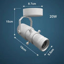 GobekUsa Adjustable LED Track Spotlights for Art Gallery Church Museum, Square Shape