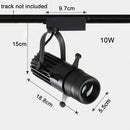 GobekUsa Adjustable LED Track Spotlights for Art Gallery Church Museum, Square Shape