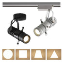 GobekUsa Adjustable LED Track Spotlights for Art Gallery Church Museum, Square Shape