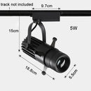GobekUsa Adjustable LED Track Spotlights for Art Gallery Church Museum, Square Shape