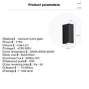 Modern black & silver aluminum wall lamp outdoor led light by Decorbites