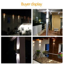 Modern black & silver aluminum wall lamp outdoor led light by Decorbites