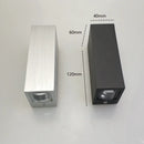 Modern black & silver aluminum wall lamp outdoor led light by Decorbites
