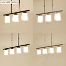 GobekUsa Cylinder Island Pendant Light Fixture - Modern Black/Silver, Clear Glass - Ideal for Kitchen