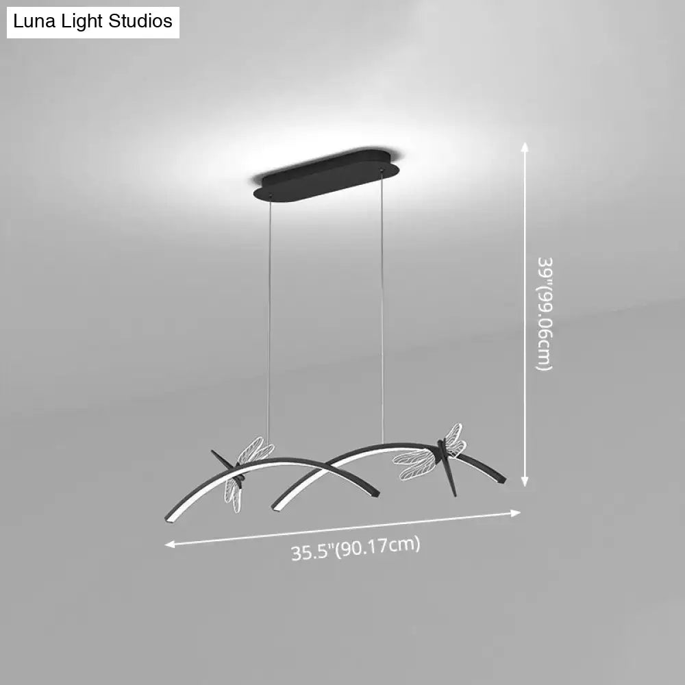 GobekUsa Dragonfly Minimalist LED Pendant Light for Restaurant Ceilings, photo 3 of 15