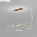 GobekUsa Dragonfly Minimalist LED Pendant Light for Restaurant Ceilings