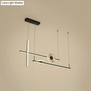GobekUsa Contemporary LED Bar Pendant Light Fixture - Stylish Acrylic Island Chandelier for Dining Room