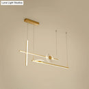 GobekUsa Contemporary LED Bar Pendant Light Fixture - Stylish Acrylic Island Chandelier for Dining Room