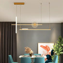 GobekUsa Contemporary LED Bar Pendant Light Fixture - Stylish Acrylic Island Chandelier for Dining Room