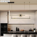 GobekUsa Contemporary LED Bar Pendant Light Fixture - Stylish Acrylic Island Chandelier for Dining Room