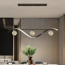 GobekUsa Glass Ball LED Chandelier Pendant Light for Modern Living and Dining Room