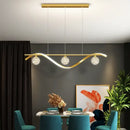 GobekUsa Glass Ball LED Chandelier Pendant Light for Modern Living and Dining Room