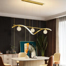 GobekUsa Glass Ball LED Chandelier Pendant Light for Modern Living and Dining Room