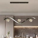 GobekUsa Glass Ball LED Chandelier Pendant Light for Modern Living and Dining Room