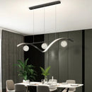 GobekUsa Glass Ball LED Chandelier Pendant Light for Modern Living and Dining Room