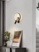 GobekUsa Brass Copper LED Reading Wall LampLuxury Living Room Background Wall Spotlight