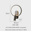 GobekUsa Brass Copper LED Reading Wall LampLuxury Living Room Background Wall Spotlight
