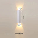 GobekUsa LED Wall Lamp for TV Background Up and Down Light in Bedrooms