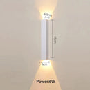 GobekUsa LED Wall Lamp for TV Background Up and Down Light in Bedrooms