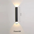 GobekUsa LED Wall Lamp for TV Background Up and Down Light in Bedrooms