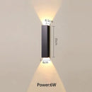 GobekUsa LED Wall Lamp for TV Background Up and Down Light in Bedrooms