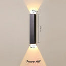 GobekUsa LED Wall Lamp: Lone Line Up and Down Light for TV Background or Bedroom