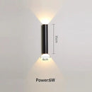GobekUsa LED Wall Lamp: Lone Line Up and Down Light for TV Background or Bedroom