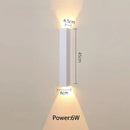GobekUsa LED Wall Lamp: Lone Line Up and Down Light for TV Background or Bedroom