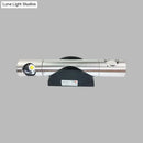 GobekUsa Modern 2-Light Wall Fixture for Living Room with Aluminum Shade in Black/Silver - Warm/White Lighting