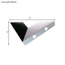 GobekUsa Modern V-Neck Metal Sconce LED Wall Light with RGB Color, Black/Silver