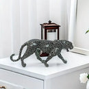 GobekUsa Leopard Panther Resin Sculpture Collectible Figurine for Modern Home Decor