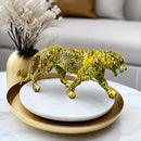 GobekUsa Leopard Panther Resin Sculpture Collectible Figurine for Modern Home Decor