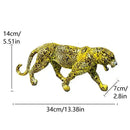 GobekUsa Leopard Panther Resin Sculpture Collectible Figurine for Modern Home Decor