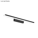 GobekUsa LED Nordic Style Rectangle Bathroom Wall Vanity Light - Aluminum, 16"/24" Width, Wall Mounted Lamp (Black/Silver) - Warm/White Light
