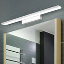 GobekUsa LED Nordic Style Rectangle Bathroom Wall Vanity Light - Aluminum, 16"/24" Width, Wall Mounted Lamp (Black/Silver) - Warm/White Light