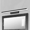 GobekUsa LED Nordic Style Rectangle Bathroom Wall Vanity Light - Aluminum, 16"/24" Width, Wall Mounted Lamp (Black/Silver) - Warm/White Light