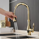 GobekUsa Black Single Handle Pull Out Kitchen Faucet - Swivel 360° Water Mixer Tap