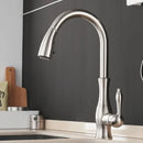 GobekUsa Black Single Handle Pull Out Kitchen Faucet - Swivel 360° Water Mixer Tap