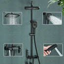 GobekUsa Black Smart Digital Rainfall Shower System with Grey Mixer Tap