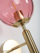 Modern black smoked glass ball led wall lamp bedroom sconce by Decorbites