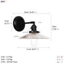 GobekUsa Glass Ball Wall Light Switch Hallway Bathroom Mirror Stair Black Wall Sconce