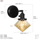 GobekUsa Glass Ball Wall Light Switch Hallway Bathroom Mirror Stair Black Wall Sconce