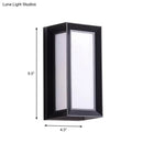 GobekUsa Modern Sound-Activated LED Wall Sconce in Black
