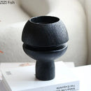 GobekUsa Black Spherical Resin Sculpture Desk Decoration Abstract Art Aesthetic Ornament