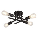 GobekUsa Modern Black Sputnik Chandelier Flush Mount