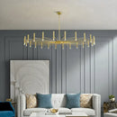 GobekUsa Black Sputnik Chandelier: Nordic Design, Adjustable Lighting for Home Décor
