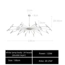 GobekUsa Black Sputnik Chandelier: Nordic Design, Adjustable Lighting for Home Décor