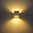 Modern black square 12w cob led wall lamp living room light by Decorbites