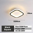 GobekUsa LED Ceiling Lamp: Square Round Indoor Lighting, Bedroom, Entrance Hall, Neutral/Cool/Warm White
